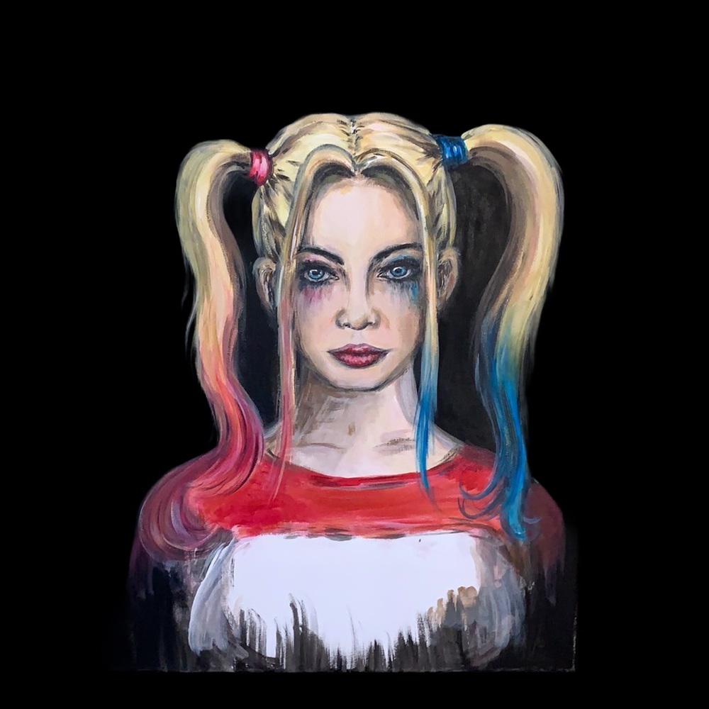 Harley Quinn original painting Bat Man